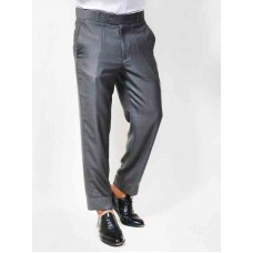 Men's Dress Pant Trouser Formal Metal Grey