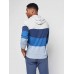 Sun And Wave Slub Hoodie - Blue Storm Sunset