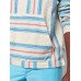 Biarritz French Terry Hoodie - Pacific Break Stripe