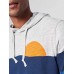 Sun And Wave Slub Hoodie - Blue Storm Sunset