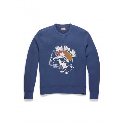 Big Sky Ski The Sky Crewneck - Faded Navy