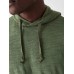 Slub Cotton Hoodie - Olive Forest