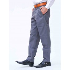 Men's Wrinkle-Free 100% Cotton Trouser Grey