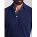 Short-Sleeve Indigo Polo - Dark Indigo Wash