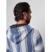 Cascade Hoodie - Cream With Blue Stripe