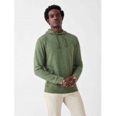 Slub Cotton Hoodie - Olive Forest