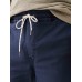 Essential Drawstring Pant - Washed Navy