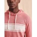 Surf Stripe Slub Hoodie - Summer Red