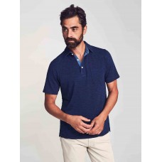 Short-Sleeve Indigo Polo - Dark Indigo Wash