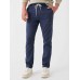 Essential Drawstring Pant - Washed Navy