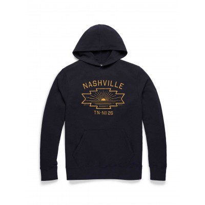 Nashville City Sunset Hoodie - Washed Black