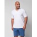 Short-Sleeve Pique Polo - White