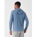 Slub Cotton Hoodie - Typhoon Blue